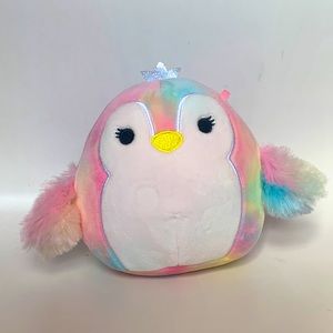 Louisa Penguin Rainbow Tye Dye Squishmallow 5”